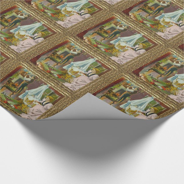 Tomtens första besök presentpapper (Hörn)