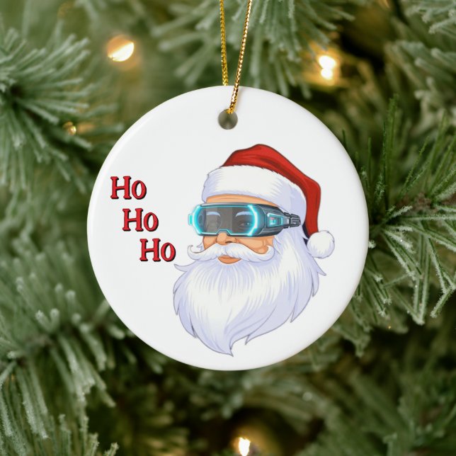 Tomtens glada julgransprydnad keramik (Träd)