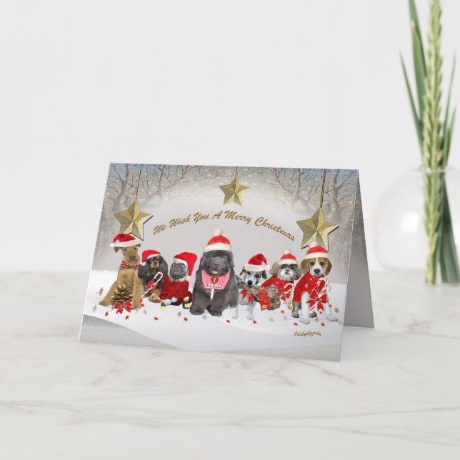 Tomtens God jul-kort Helgkort (Framsida)