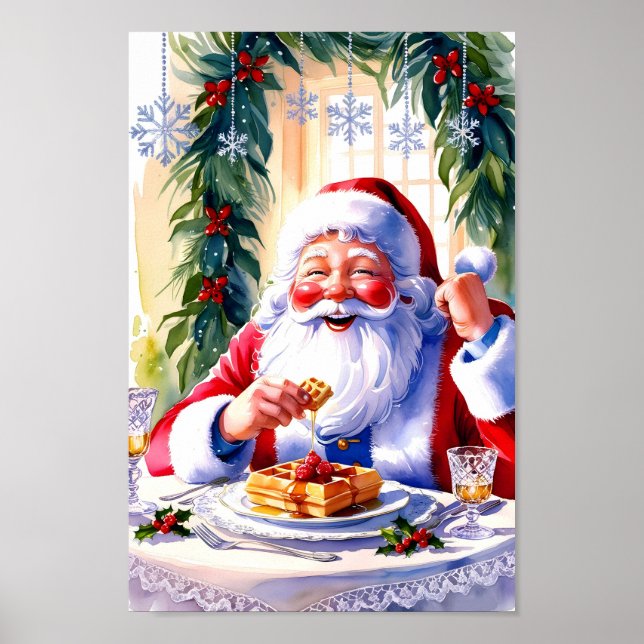 Tomtens Helgdag Brunch Modern Print Poster (Framsidan)
