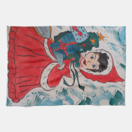 Tomtens Helper-jultorn Kökshandduk