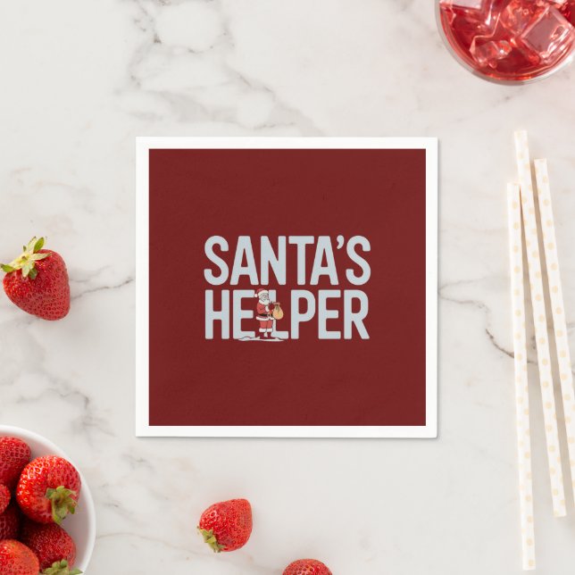 Tomtens hjälpreda jul pappersservett (Insitu)