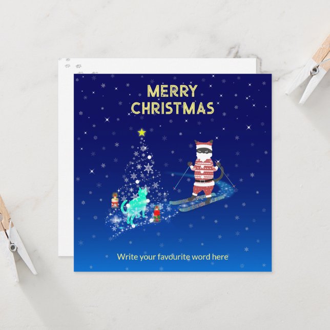 Tomtens hjärtvärmande natt inbjudningar (Fram/Back In Situ)