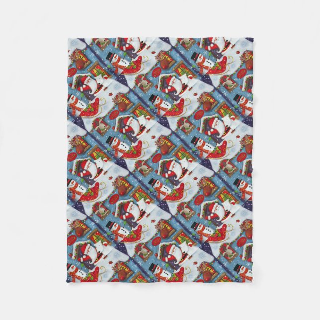 Tomtens hus fleecefilt (Framsidan)