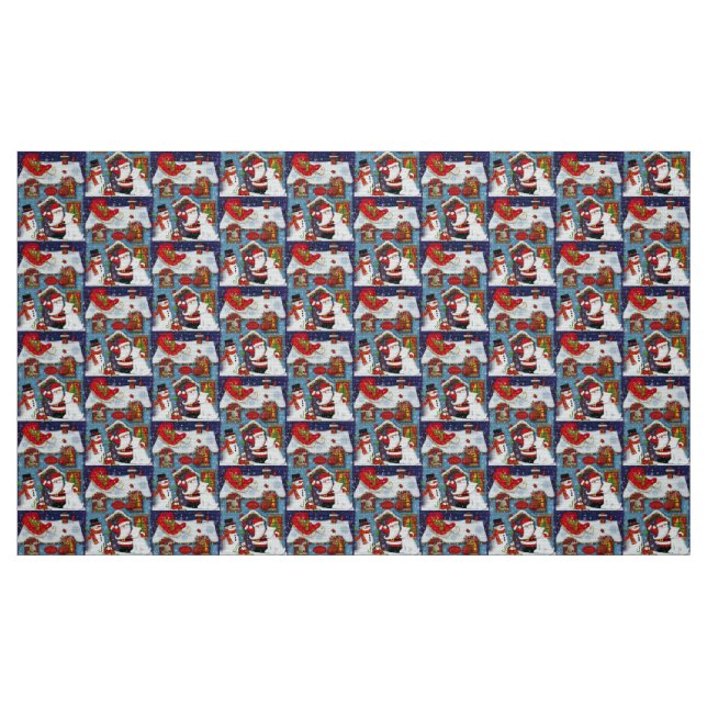 Tomtens hus tyg (Fat Quarter)