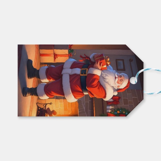 Tomtens julbesök i Kväll Presentetikett (Framsidan (Horisontell))