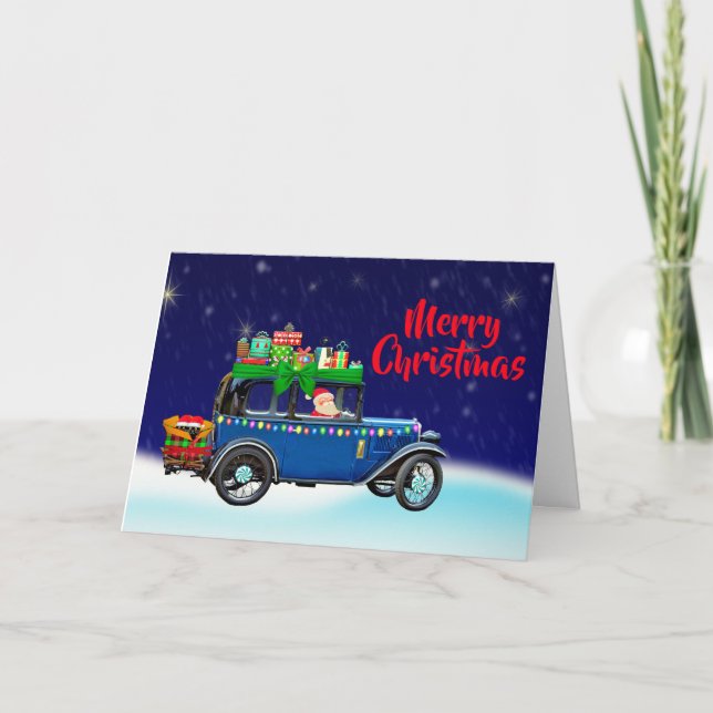 Tomtens Julhälsningar julkort Kort (Framsida)