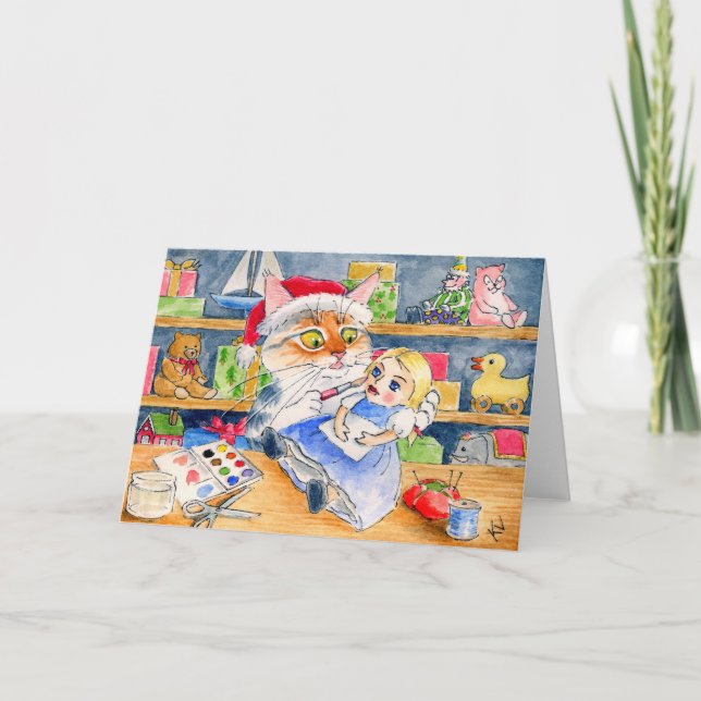 Tomtens julkort helgkort (Framsida)