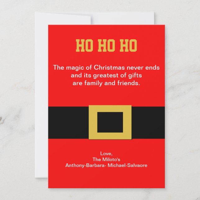 Tomtens julkort i Bälte (Framsida)