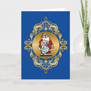 Tomtens kyrkolista Chrismukah Card Kort