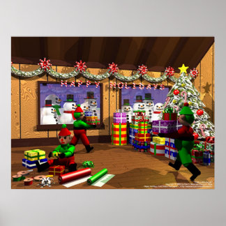 Tomtens lagerhus poster