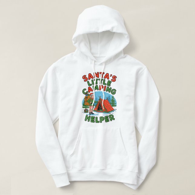 Tomtens lilla campinghjälpen Jul Elf Design Hoodie (Design framsida)