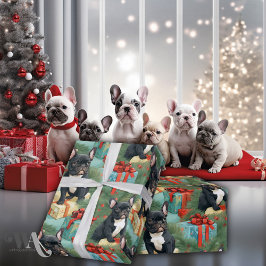 Tomtens lilla frenchies jul presentpapper
