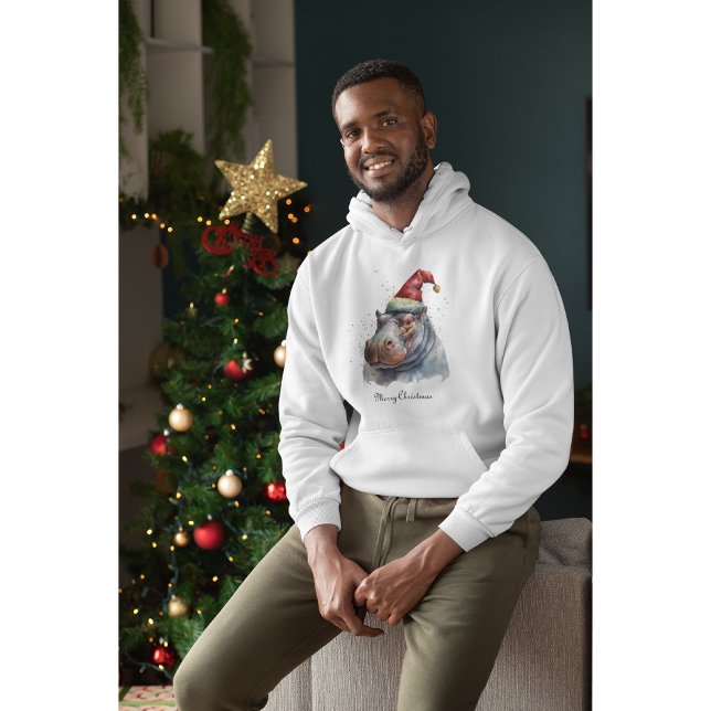 Tomtens lilla Hippo, anpassningsbar Hoodie (Skapare uppladdad)