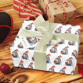 Tomtens lilla Hippo, anpassningsbar Presentetikett