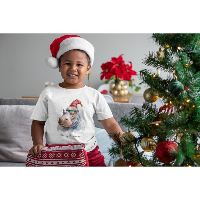 Tomtens lilla Hippo, anpassningsbar T Shirt (Skapare uppladdad)