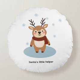 Tomtens lilla hjälper rund kudde