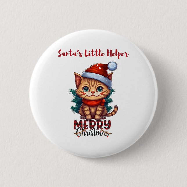 Tomtens lilla hjälpreda - Söt katt God jul An Knapp (Framsida)