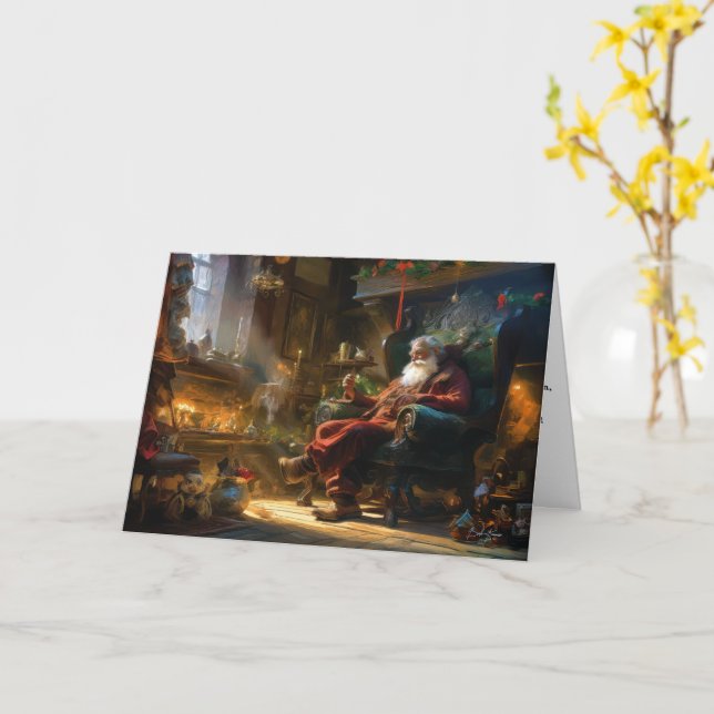 Tomtens Mysiga julbryggning Kort (Gul blomma)