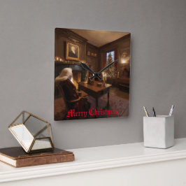 Tomtens Mysiga nook Fyrkantig Klocka