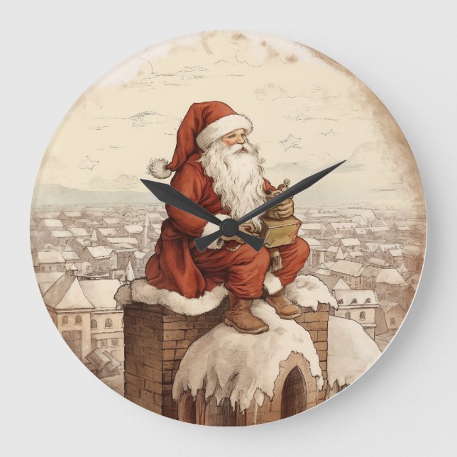 Tomtens nederlag - Skorsten i julafton Stor Klocka (Framsida)