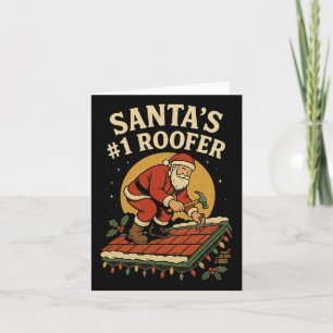 Tomtens nummer 1 Roofer Funny jultak Kort