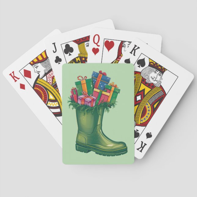 Tomtens Nya Stövlar Casinokort (Baksidan)