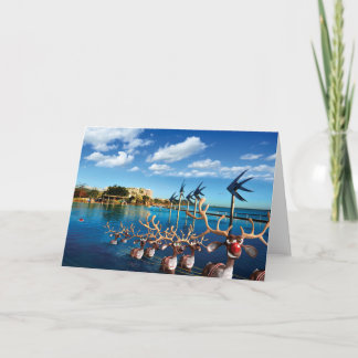 Tomtens pilgrimsfärd - humoristiskt julkort helgkort