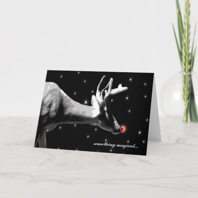 Tomtens renar/jul helgkort (Framsida)