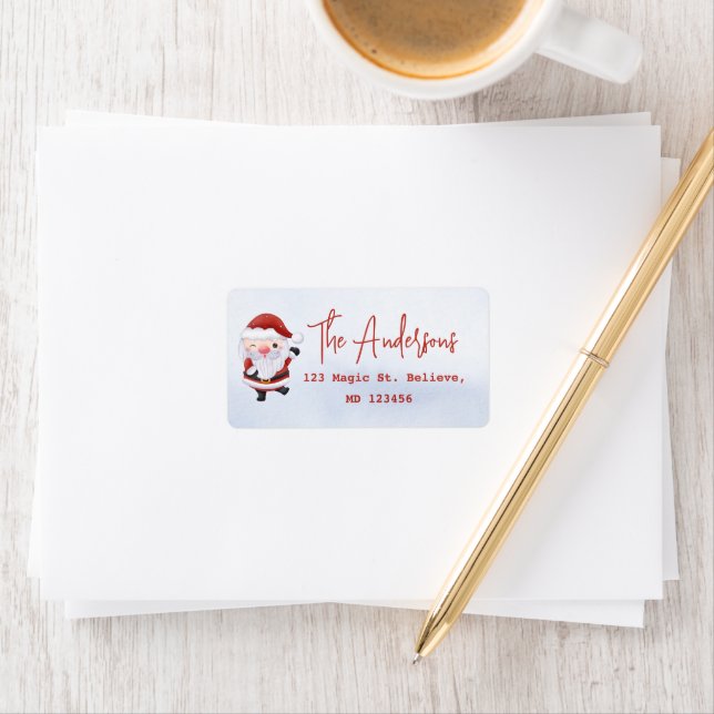 Tomtens returadressetikett adressetikett (Insitu)