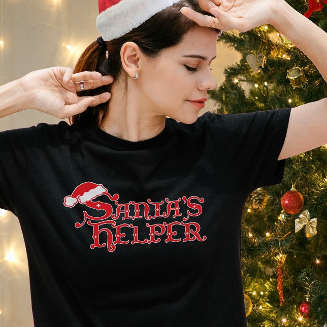 Tomtens rödgula och vita t-shirt för jul (Skapare uppladdad)