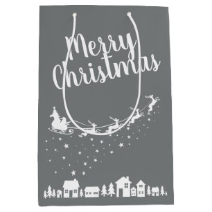 Tomtens sjö och renar som flyger över husen