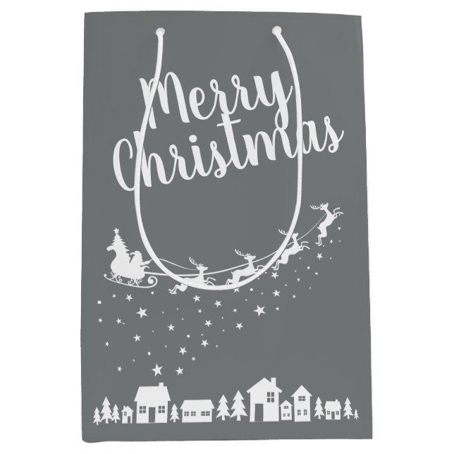 Tomtens sjö och renar som flyger över husen (Framsidan)