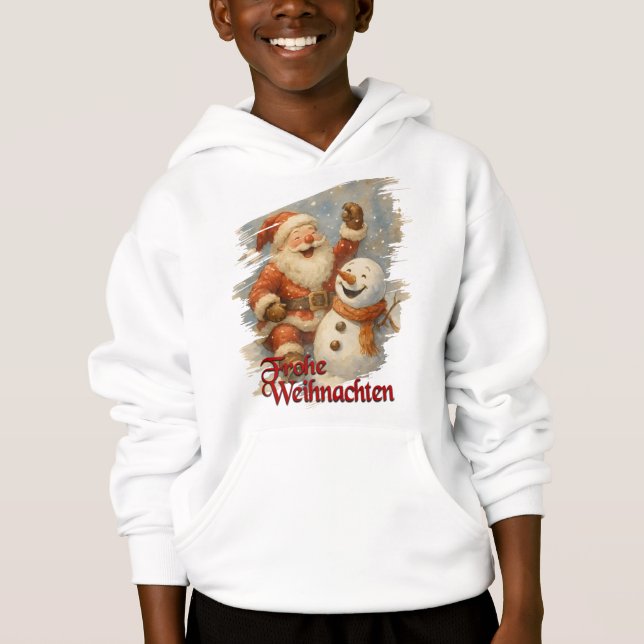 Tomtens skratt i vintermagi t shirt (Framsida)