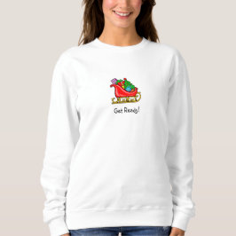 Tomtens släde julfirande sweatshirt t shirt