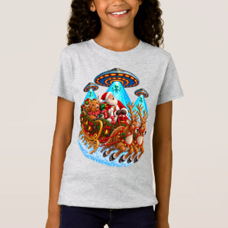 Tomtens släde med höjdkor, anka, gås och UFO T Shirt
