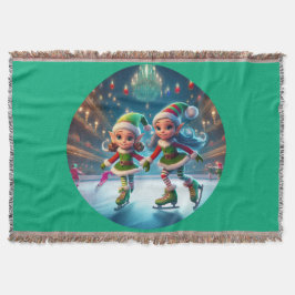 Tomtens små hjältar är isskidor inomhus filt