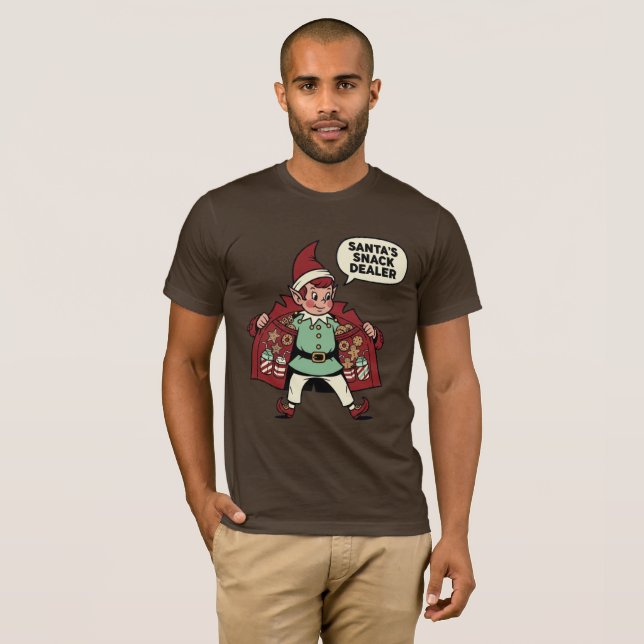 Tomtens Snabbköpsnisse T Shirt (Hel framsida)