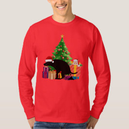 Tomtens Snälla Lilla Jul-Hund Som Bajsar T Shirt