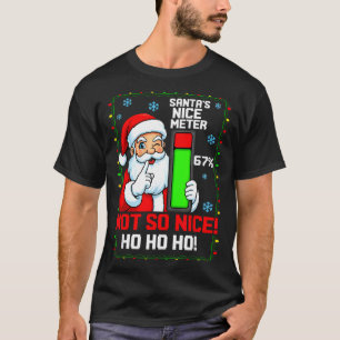 Tomtens snällhetsmätare 67 procent rolig jul T-shi T Shirt