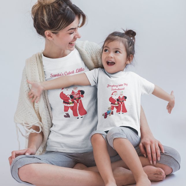 Tomtens sötaste lilla present inuti Tomte T-Shirt (Santa's Bundle of Joy: The Ultimate Mommy-To-Be Christmas Surprise!)