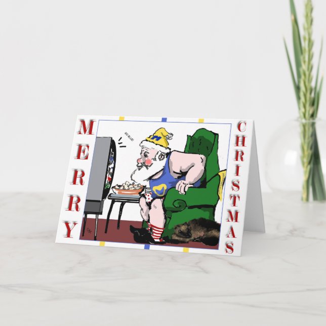 Tomtens spelkort helgkort (Framsida)