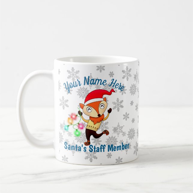 Tomtens stabschef Dancing Fox-Anpassningsbarna Kaffemugg (Vänster)