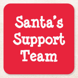 Tomtens stödgrupp underlägg papper kvadrat