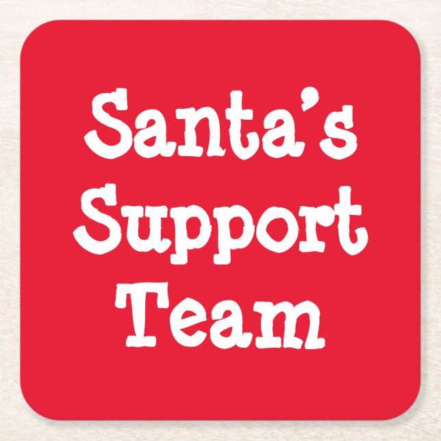 Tomtens stödgrupp underlägg papper kvadrat (Framsidan)