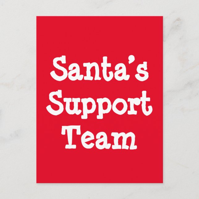 Tomtens stödgrupp vykort (Framsida)