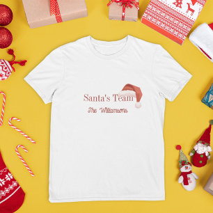 Tomtens Team Personlig Jul för Familjen T Shirt