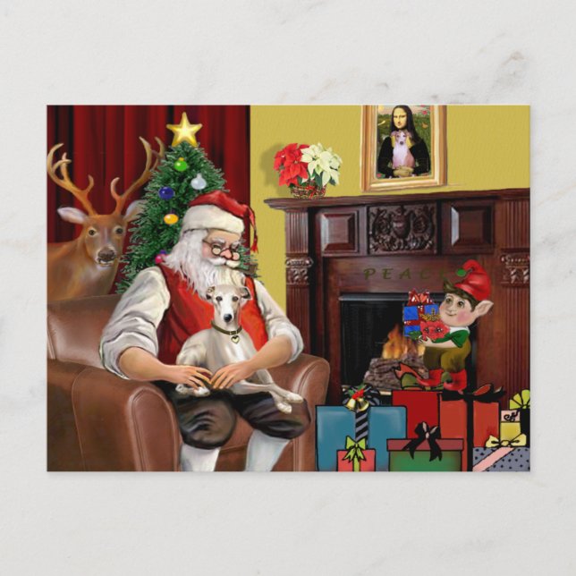 Tomtens textavsnitt helg vykort (Framsida)