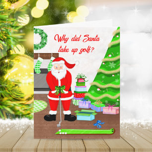 Tomtens tidiga present - en hål-i-ett jul kort
