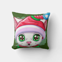 Tomtens toppen-katthjälp för jultoma kudde